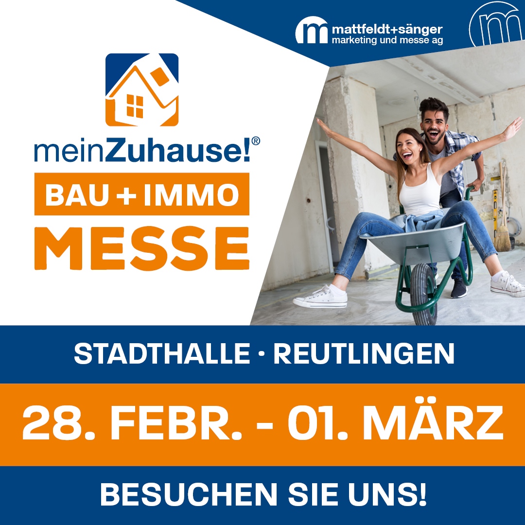 Bau + Immo Messe meinZuhause! 2026 in Reutlingen &ndash; BauArt Massivbau vor Ort