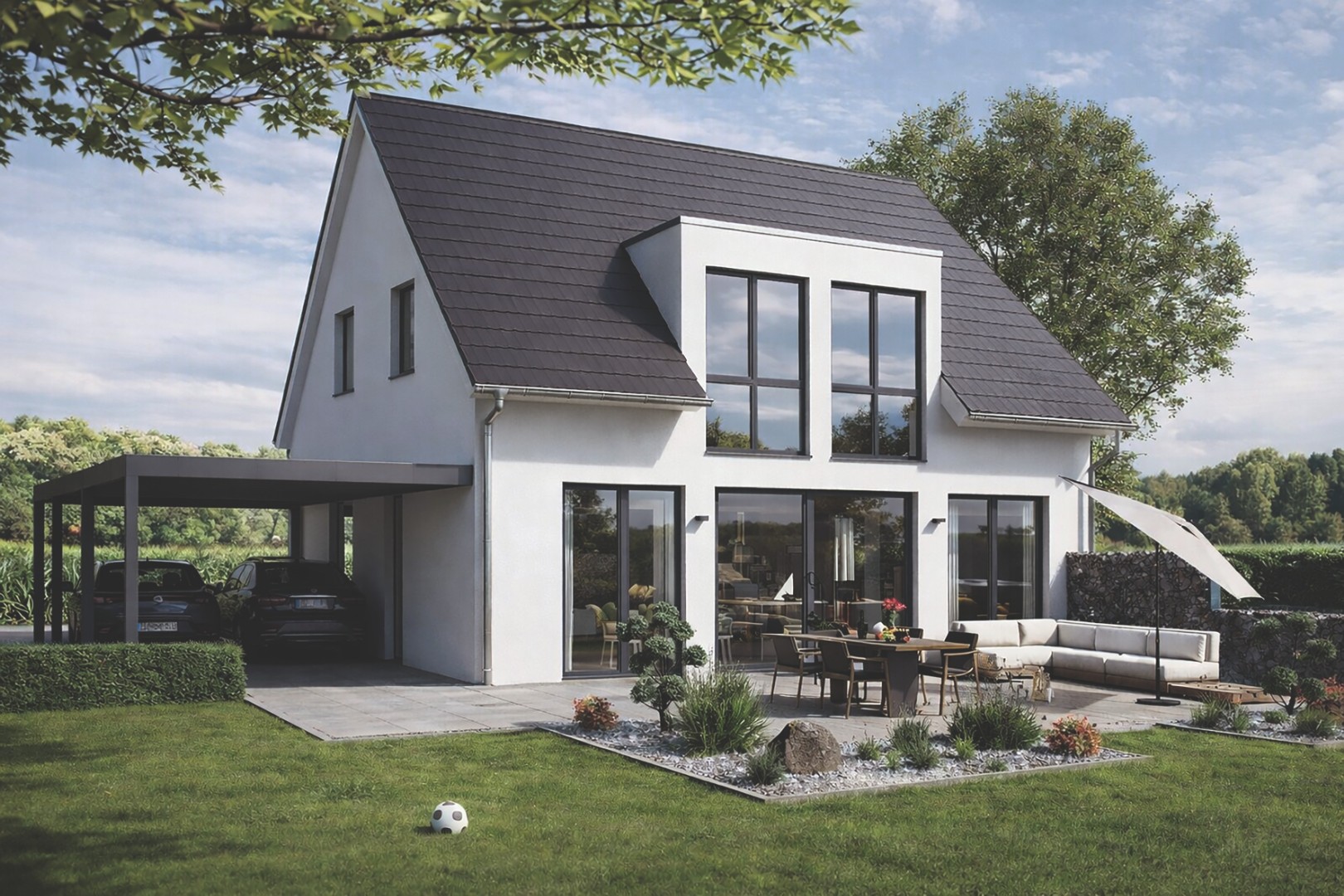 Neubau-Hausschau in Schorndorf: Haus &bdquo;Trento&ldquo; besichtigen &ndash; modernes Familienhaus mit 142 m&sup2; Wohnfl&auml;che